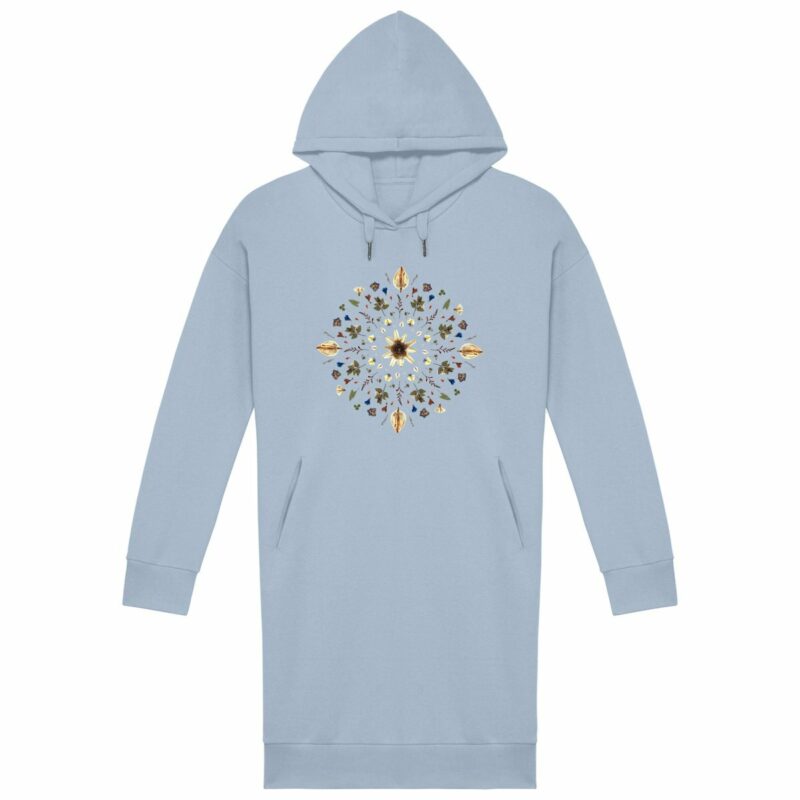 "Flower Mandala" Hoodie Dress
