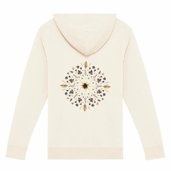 "Flower Mandala" Zip Hoddie