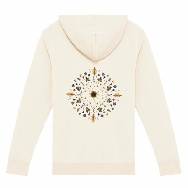 "Flower Mandala" Zip Hoddie