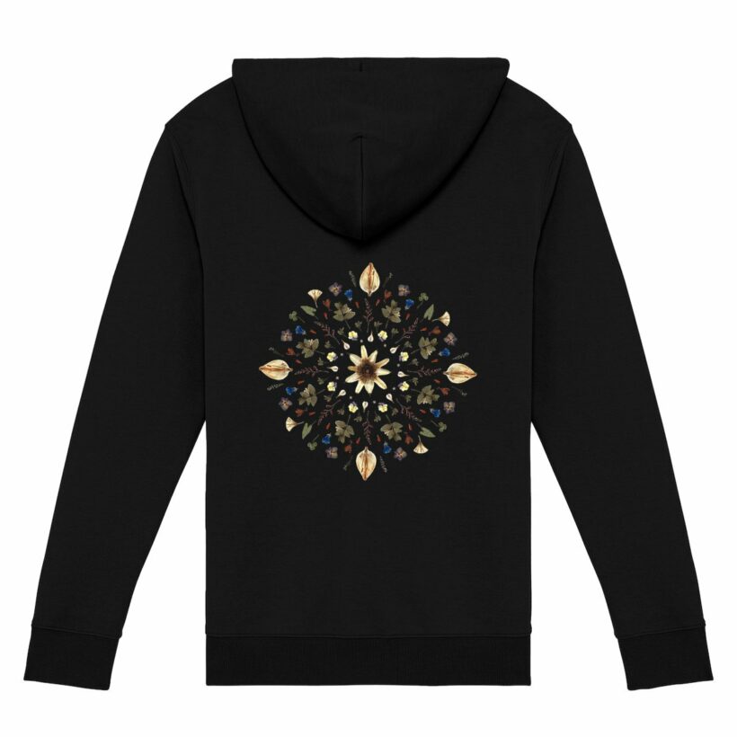 "Flower Mandala" Zip Hoddie