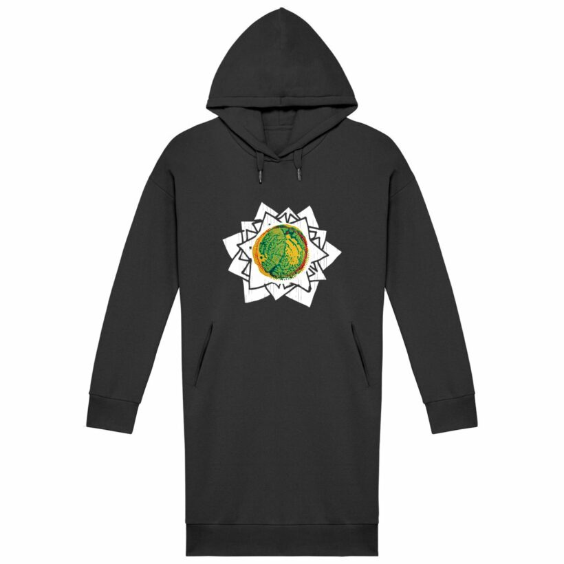 "Planet Mandala" Hoodie Dress