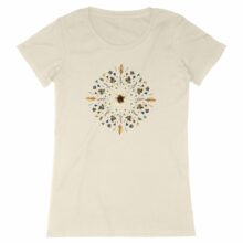 "Flower Mandala" Fitted T-shirt