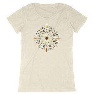 "Flower Mandala" Fitted T-shirt