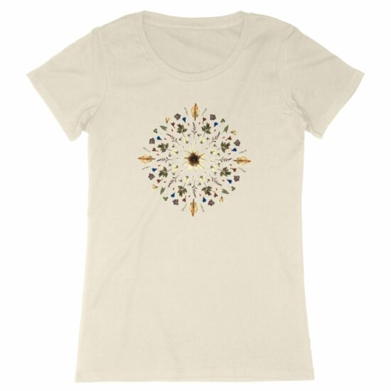 "Flower Mandala" Fitted T-shirt