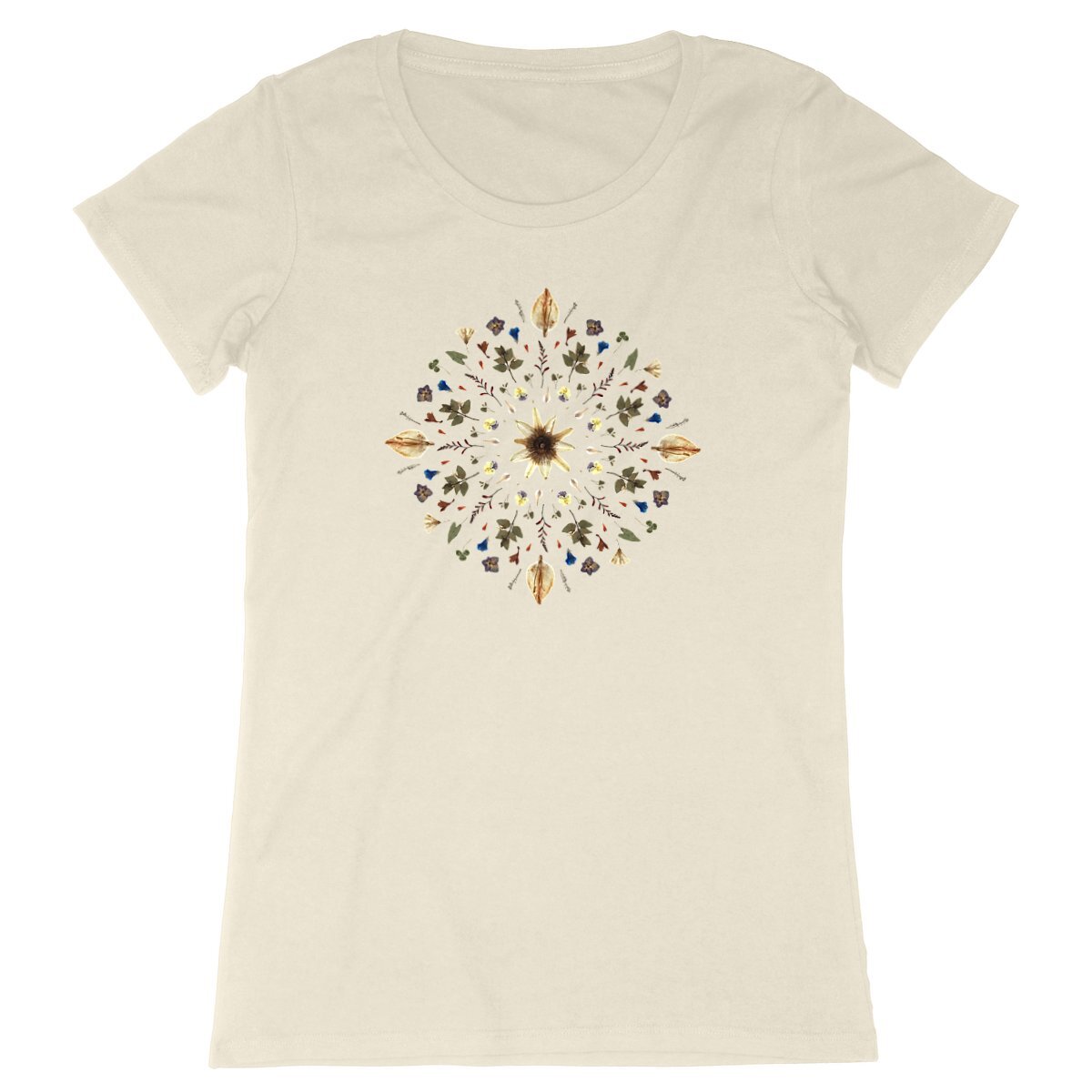 "Flower Mandala" Fitted T-shirt