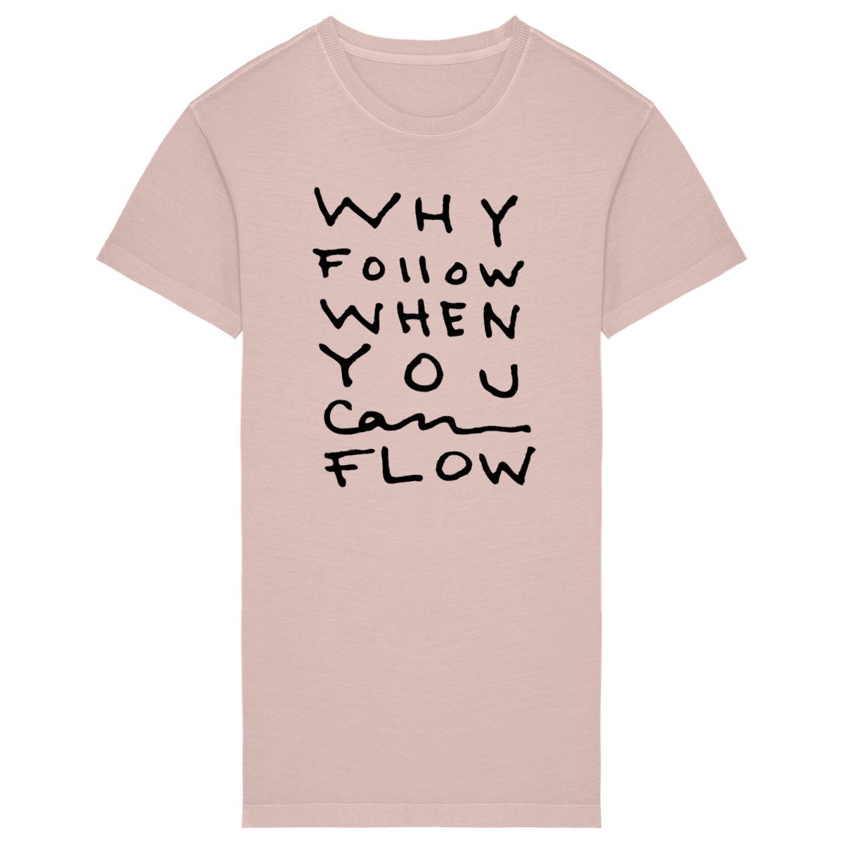 "Why Follow" Oversized T-shirt Dress