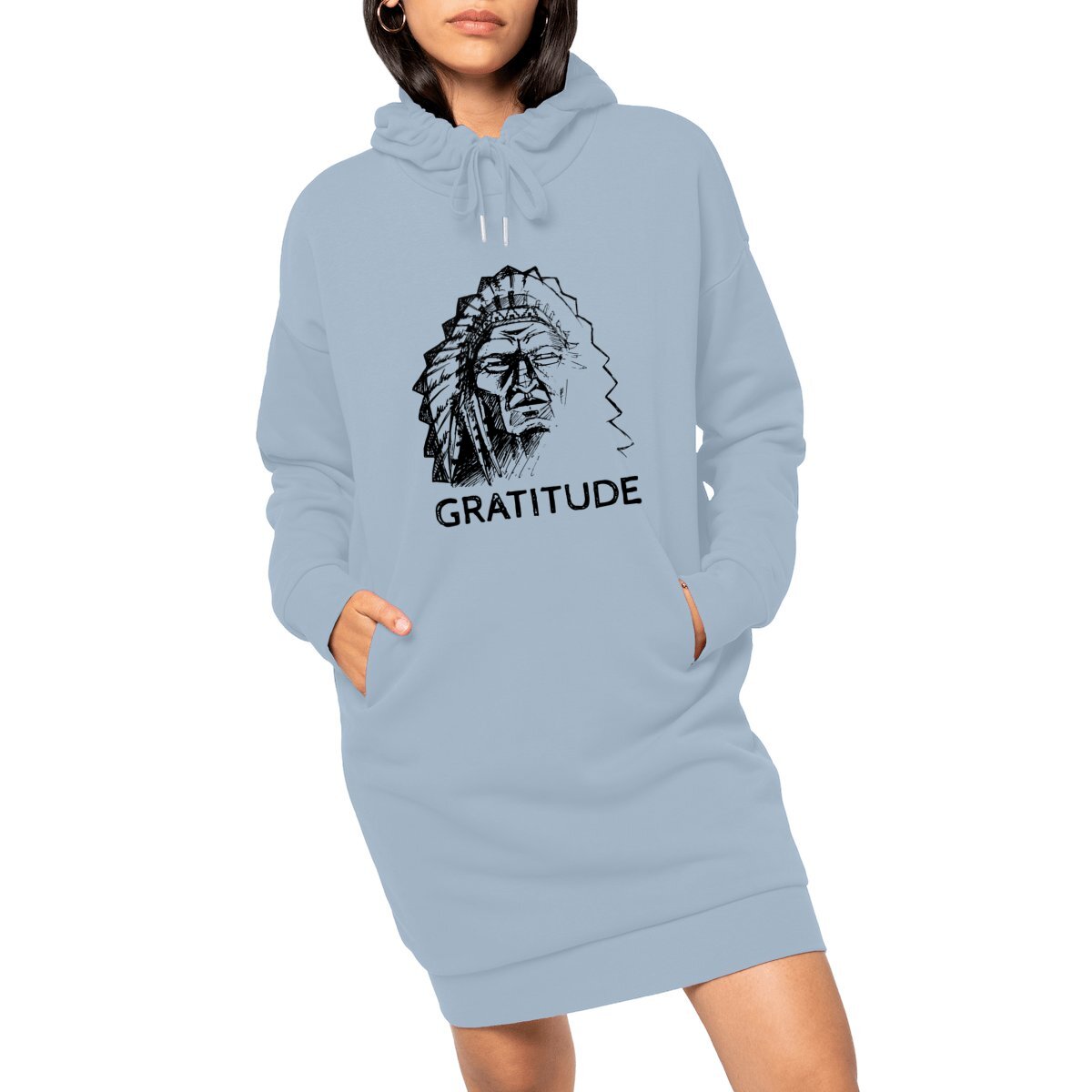 "Gratitude" Hoodie Dress