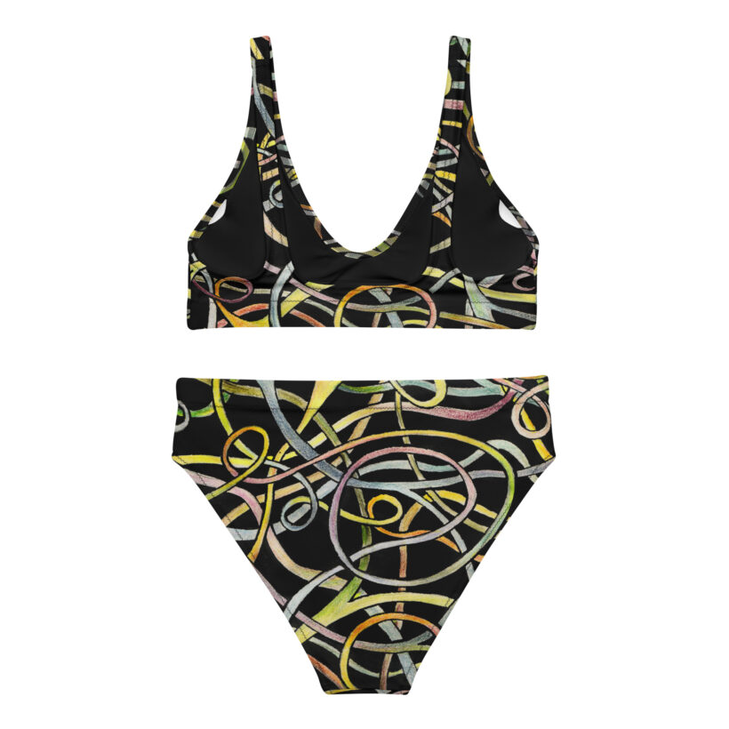 Intertwined Rainbow  - Recycled high-waisted bikini - Image 4