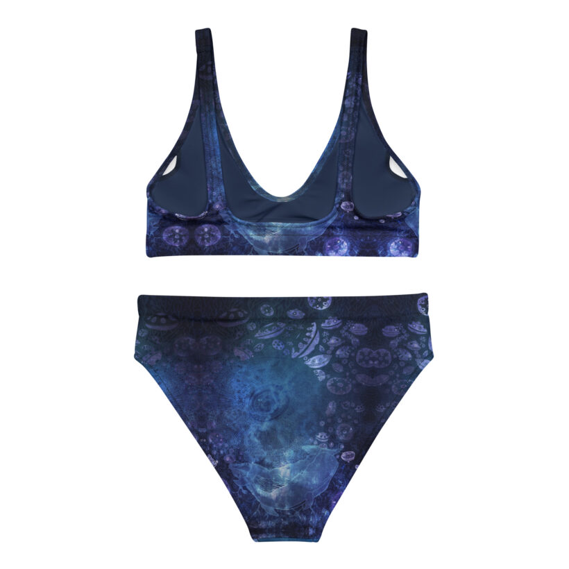 Dancing Whales - Recycled high-waisted bikini - Image 4