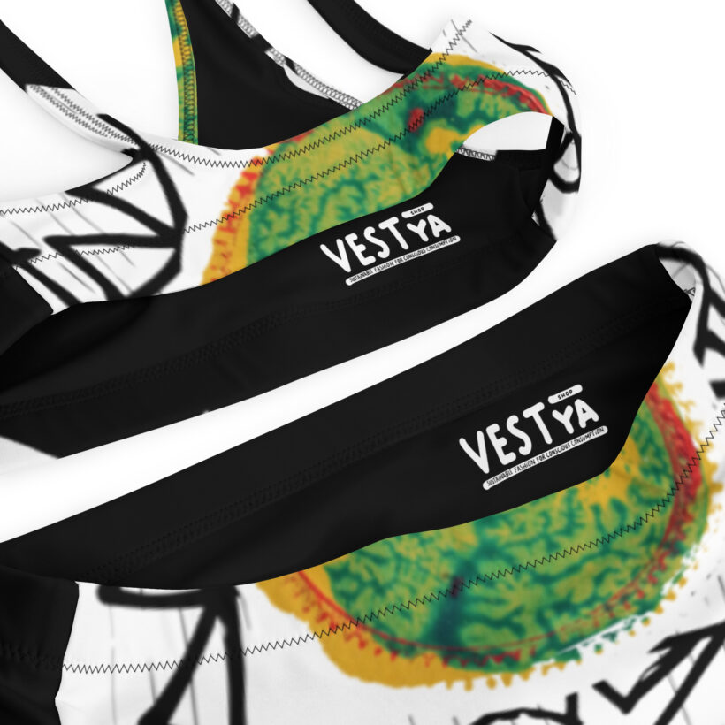 Distant Planet - Recycled high-waisted bikini - Image 5