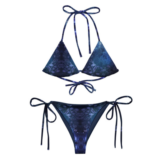 Dancing Whales - Recycled string bikini