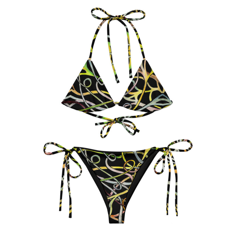 Intertwined Rainbow - Recycled String Bikini