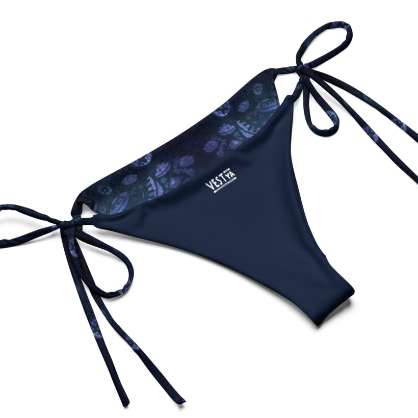 Dancing Whales - Recycled string bikini - Image 5