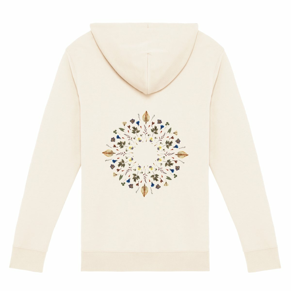 "Herbarium Mandala" Zipper Hoodie