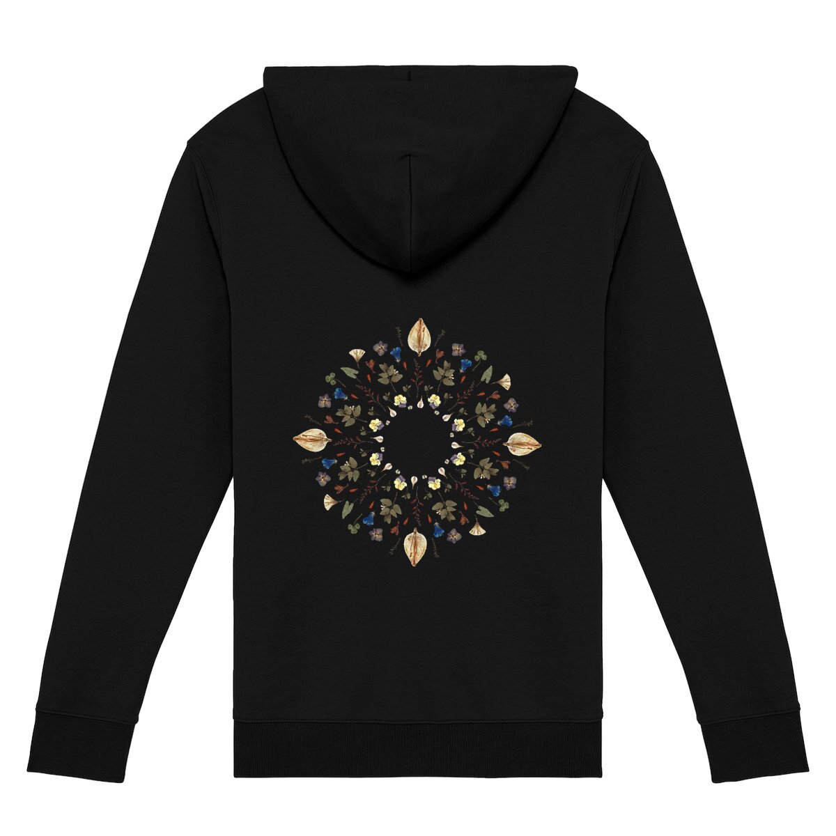 "Herbarium Mandala" Zipper Hoodie