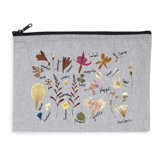 Recycled Cotton and Recycled Polyester Canvas Pouch