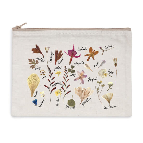 Recycled Cotton and Recycled Polyester Canvas Pouch